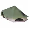 Image de vidaXL Tente Tipi familiale Tipi avec Toit Vert 680 x 430 x 270 cm, Tente Tipi Moderne pour Familles, Équipement de Camping Imperméable, Abri Pratique pour Extérieur