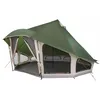 Image de vidaXL Tente Tipi familiale avec Toit Vert 508 x 470 x 300 cm, Vie en Plein air, tipi Moderne, imperméable, abri spacieux pour des Vacances en Famille, Aventure stylée