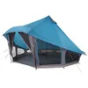 Image de vidaXL Tente Tipi avec Toit Bleu 508 x 470 x 300 cm Taffetas, Jardin et terrasse, Camping Moderne, Tente tipi spacieuse, Loisirs en Plein air, abri Familial