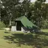 Image de vidaXL Tente Tipi avec toit Vert 364 x 281 x 257 cm taffetas