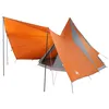 Image de vidaXL Tente Tipi avec Toit Gris et Orange 510 x 690 x 330 cm Taffetas, Abri de Camping, Tente tipi Moderne, familiale et spacieuse, Parfaite pour Jardin, terrasse, et Loisirs