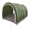 Image de vidaXL Tente de Rangement pour vélos avec Toit Vert 256 x 222 x 182 cm, Jardin et Terrasse, Abri Modern, Imperméable, Tente Durable pour Ranger Vélos et Matos de Camping