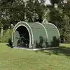 Image de vidaXL Tente de rangement pour vélos avec toit Vert 256 x 222 x 182 cm