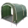 Image de vidaXL Tente avec Toit avec évent Vert 268 x 240 x 191 cm Polyester, Jardin et terrasse, abri Moderne pour vélos, Tente étanche, Compact et Durable