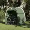 Image de vidaXL Tente de rangement pour vélos avec toit Vert 210 x 90 x 174 cm