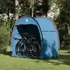 Image de vidaXL Tente de rangement pour vélos avec toit Bleu 210 x 90 x 174 cm