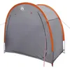 Image de vidaXL Tente de rangement pour vélos Gris et orange 210 x 90 x 174 cm, Tente moderne étanche pour jardin, abri extérieur, rangement vélo, équipement durable pour le camping