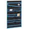 Image de vidaXL Sac de Rangement avec Stockage Noir et Bleu 63,5 x 40 cm Oxford, Sac de Rangement léger, Robuste et Moderne pour Le Camping, idéal pour activités en Plein air, randonnée