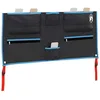 Image de vidaXL Sac de Rangement avec Stockage Noir et Bleu 98 x 47 cm Oxford, Organisateur de Salon, Sac de Rangement rectangulaire, Robuste, Design Moderne pour Le Camping, randonnée et Voyages.