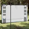 Image de vidaXL Organisateur de tente suspendu Gris et bleu 320 x 182 cm oxford
