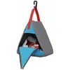 Image de vidaXL Sac de Rangement 4 pcs Gris et Bleu 24 x 16 x 24 cm Oxford, Sac Triangulaire pour l'extérieur, Rangement Durable, Accessoires légers pour Tente, idéal pour Le Camping et Les Voyages