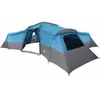 Image de vidaXL Tente familiale avec Toit Bleu 833 x 585 x 216 cm Taffetas, Abri de Camping, Design Moderne, étanche pour Famille, Grande Tente de Groupe, accès Facile, Installation Rapide