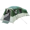 Image de vidaXL Tente familiale avec Toit Vert 762 x 655 x 218 cm Taffetas, Jardin et terrasse, Tente familiale Moderne, imperméable et spacieuse, abri extérieur pour Vos Aventures