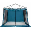 Image de vidaXL Tente intérieure avec Toit Bleu 303 x 303 x 196 cm Taffetas, Jardin et terrasse, Tente Outdoor Robuste, abri spacieux, auvent Moderne, Taffetas en Maille, 3 Portes