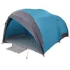 Image de vidaXL Tente Tunnel avec Toit Bleu 410 x 285 x 198 cm Taffetas, Tente Aventure, Design Moderne et résistant, imperméable pour Camping, randonnée, Exploration familiale, éco-Tente