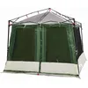 Image de vidaXL Tente intérieure avec Toit Vert 291 x 291 x 240 cm Taffetas, Tente Moderne pour Jardin et terrasse, spacieuse, Double Porte, intérieur en Tulle, accès Facile