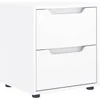 Image de vidaXL Table de Chevet VISNES Blanc 45x40x50 cm Bois d'ingénierie, Meuble de Chevet, Table d'appoint, Armoire de lit, Armoire de Chevet, Table de Nuit
