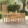 Image de vidaXL Table de jardin Naturel et gris 180 x 90 x 75 cm