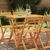 Image de vidaXL Table de Jardin Marron 90 x 55 x 75 cm Bois d'Acacia Massif