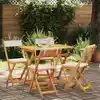 Image de vidaXL Ensemble bistrot 5 pcs Huile Naturelle Bois d'Acacia Massif