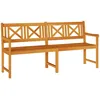 Image de vidaXL Banc de Jardin Marron 180 x 56 x 90 cm Bois d'Acacia Massif, Banc en Acacia Moderne pour Le Jardin et la terrasse, mobilier Robuste, élégant, Parfait pour la détente