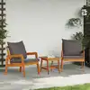 Image de vidaXL Chaise de jardin 2 pcs Huile Naturelle Bois d'Acacia Massif