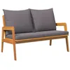 Image de vidaXL Banc de Jardin Huile Naturelle Bois d'Acacia Massif, Set Al Fresco, Meuble extérieur Moderne, chaises de Jardin minimalistes, Salon terrasse Tout Temps