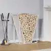 Image de vidaXL Portant de bois chauffage blanc 69,5x35x81 cm