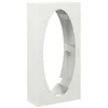 Image de vidaXL Portant de Bois Chauffage Blanc 50x23x100 cm, Support à bûches de cheminée, Support à bûches, Support à bûches, Stockage de bûches d'intérieur