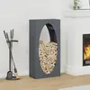 Image de vidaXL Portant de bois chauffage anthracite 50x23x100 cm