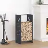 Image de vidaXL Portant de bois chauffage anthracite 40x30x80 cm