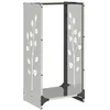 Image de vidaXL Portant de Bois de Chauffage 40x30x80 cm Acier Inoxydable, Support à bûches de cheminée, Support à bûches, Support à bûches