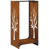 Image de vidaXL Étagère à bois 40x30x80 cm acier résistant aux intempéries