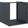 Image de vidaXL Portant de Bois Chauffage Anthracite 40x40x40 cm, Support à bûches de cheminée, Support à bûches, Support à bûches