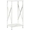 Image de vidaXL Portant de bois chauffage blanc 34x25x70 cm, support à bûches de cheminée, support à bûches, support à bûches, stockage de bûches d'intérieur