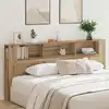 Image de vidaXL Cabinet de Tête de Lit Chêne artisanal 220 x 18,5 x 102,5 cm
