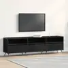 Image de vidaXL Meuble TV Chêne noir 150 x 30 x 44,5 cm Bois d'ingénierie