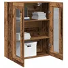 Image de vidaXL Meuble Mural Bois Ancien 69,5 x 34 x 90 cm Bois d'ingénierie, Armoire Moderne, Rangement Mural rectangulaire, Solution compacte élégante, Porte en Verre, unité Fonctionnelle.