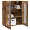 Image de vidaXL Meuble Mural Bois Ancien 69,5 x 34 x 90 cm Bois d'ingénierie, Rangement pour Salon, Cabinet Rectangulaire Mural, Design Contemporain, Solution Économiseur d'Espace