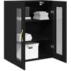Image de vidaXL Meuble Mural Chêne Noir 69,5 x 34 x 90 cm Bois d'ingénierie, Rangement pour Salon, Cabinet Rectangulaire Mural, Design Contemporain, Solution Économiseur d'Espace