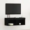 Image de vidaXL Ensemble meuble TV Chêne noir 80 x 30 x 30 cm Bois d'ingénierie