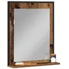 Image de vidaXL Miroir Bois Ancien 50 x 12 x 60 cm Verre et Bois Ingénierie, Miroir de Salle de Bain, Rectangulaire, Moderne, Accroché au Mur, Durable, Cadre en Bois Ingénieré