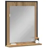 Image de vidaXL Miroir chêne Artisanal 50 x 12 x 60 cm Verre et Bois Ingénierie, Miroir de Salle de Bain, Rectangulaire, Moderne, Accroché au Mur, Durable, Cadre en Bois Ingénieré
