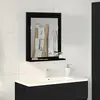 Image de vidaXL Miroir Chêne noir 50 x 12 x 60 cm Verre et Bois Ingénierie