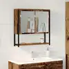 Image de vidaXL Armoire Miroir Bois ancien 60 x 16 x 60 cm Bois d'ingénierie