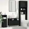 Image de vidaXL Meuble de Lavabo de Salle de Bain Chêne noir 80 x 30 x 60 cm