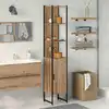 Image de vidaXL Armoire de salle de bain chêne artisanal 33 x 33 x 185,5 cm
