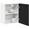 Image de vidaXL Armoire Suspendue avec étagère Riga Chêne Noir 50 x 31 x 60 cm, Meuble de Cuisine Moderne, Rangement spacieux, Armoire utile rectangulaire, Solutions d'organisation