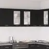 Image de vidaXL Armoire suspendue avec étagère Lyon Chêne noir 80 x 31 x 60 cm