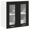 Image de vidaXL Armoire Suspendue avec étagère Riga Chêne Noir 60 x 31 x 60 cm, Meuble de Cuisine Moderne, Rangement spacieux, Armoire utile rectangulaire, Solutions d'organisation